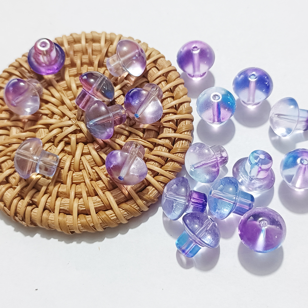 14mm cute small mushroom colored glaze diy accessories antique hairpin jelly colored colored colored glaze vintage hair accessories material