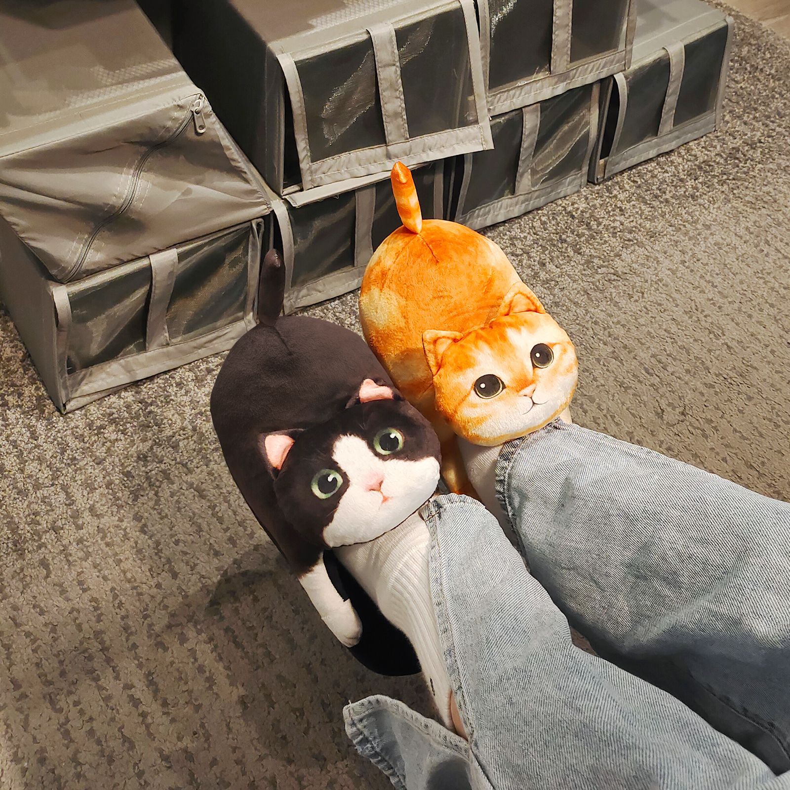 Cat Slippers Spot Comfortable Non-slip Cotton Slippers EVA Cute Girl High-end Gift Gift Box Cross-border New Artificial Cat