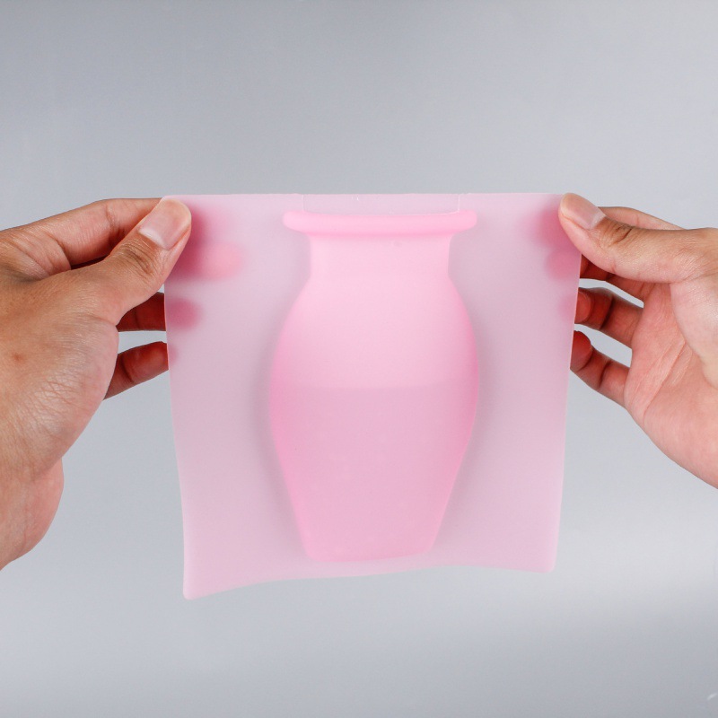 Popular silicone vase magic vase stickers punch-free wall hanging vase decorative stickers wall stickers vase wholesale