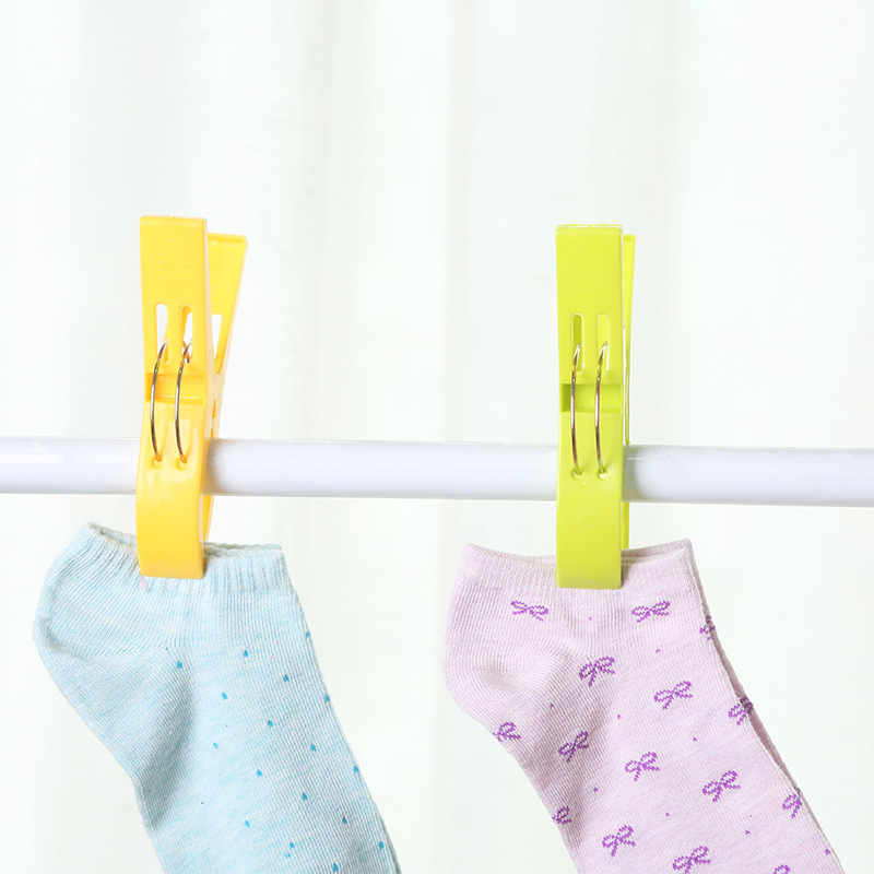 Clothes quilt drying clip drying quilt clip large windproof clip strong color plastic fixing clip drying rack