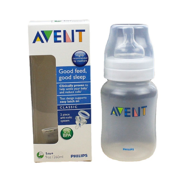 British New. Anyi classic English/Chinese original classic wide mouth PP plastic feeding bottle 260ml single pack