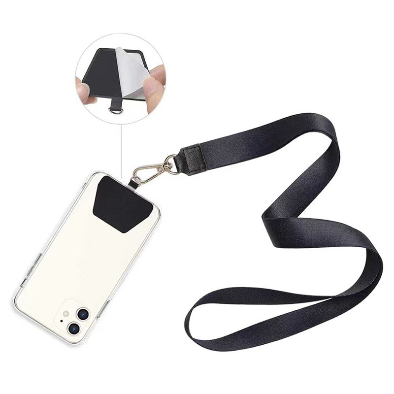 Cross-border new hot-selling mobile phone gasket slung rope mobile phone case patch adjustment rope PU card mobile phone back sticker