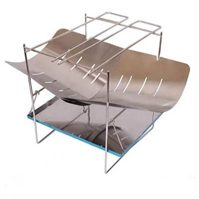 New Outdoor Stainless Steel Folding Burning Table Camping Bonfire Barbecue Firewood Stove Camping Portable Home Ultra Light