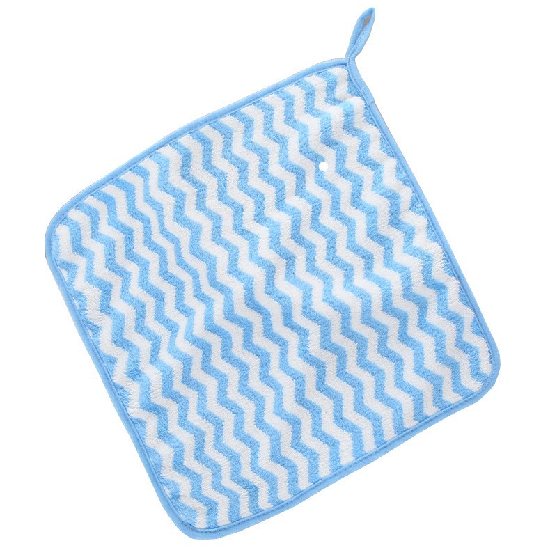 Wholesale coral fleece small towel household children's face Bath square towel soft lint-free small face towel can be added logo
