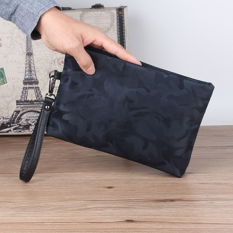 Men's Handbag Large Capacity Clutch Bag Korean Canvas Bag Casual Men's Bag Wrist Bag Oxford Cloth Nylon Wholesale