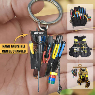 Electrician kit acrylic keychain acrylic pendant cross-border independent station Amazon new product