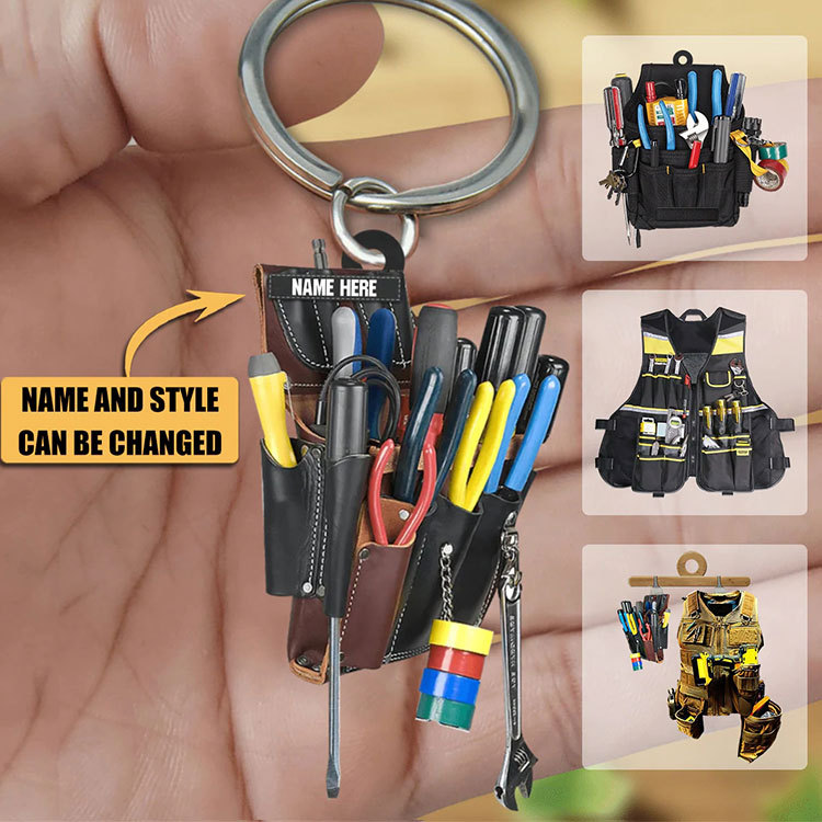 Electrician kit acrylic keychain acrylic pendant cross-border independent station Amazon new product