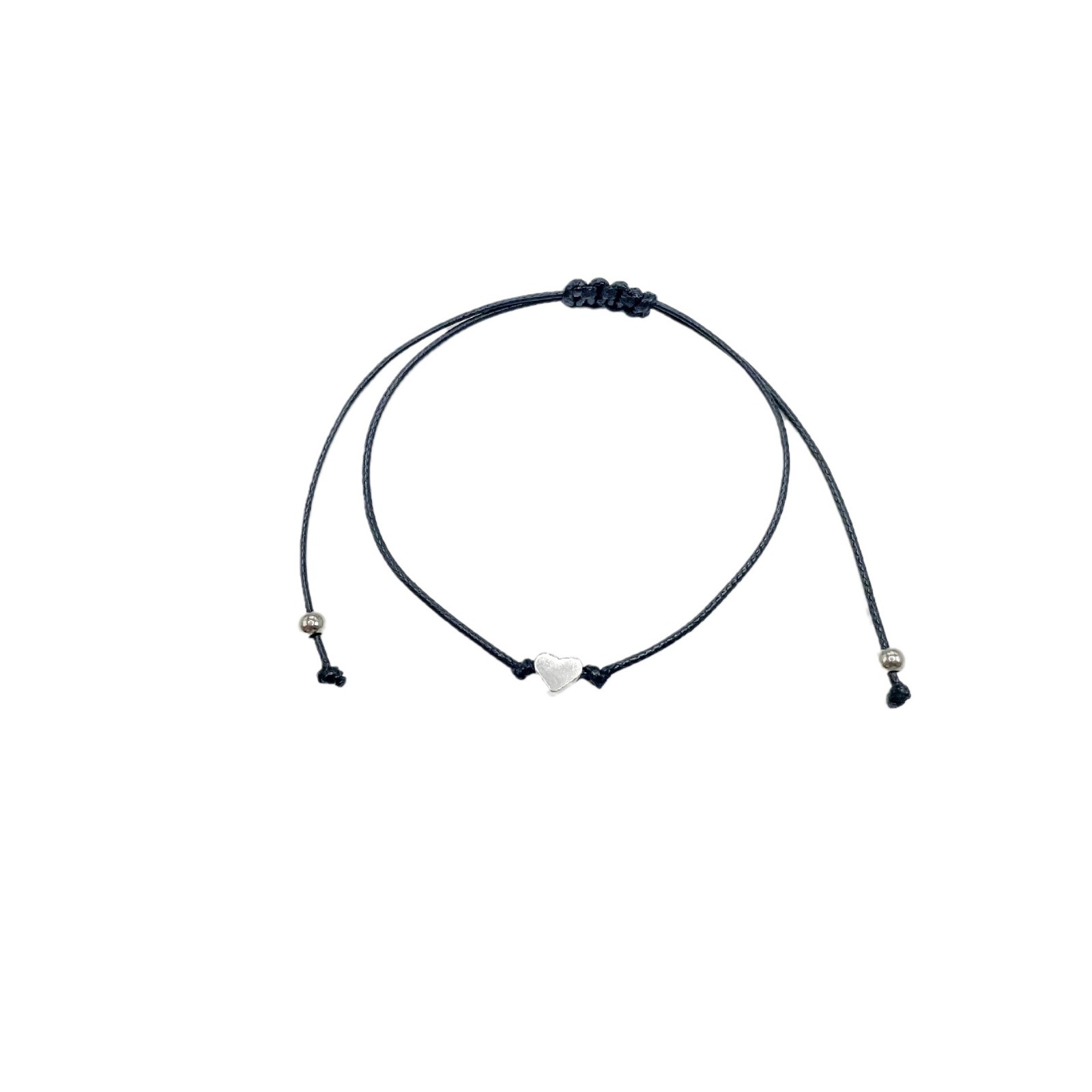 Amazon Silver Love Star Adjustable Bracelet Jewelry Couple Heart Heart-shaped Woven Friendship Couple Bracelet Jewelry