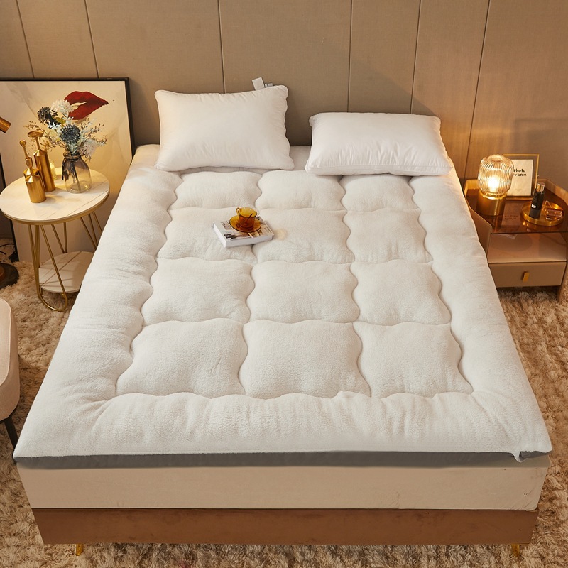 High rebound no return] Lamb wool mattress dormitory single mattress 1.5 meters soft mattress folded mattress