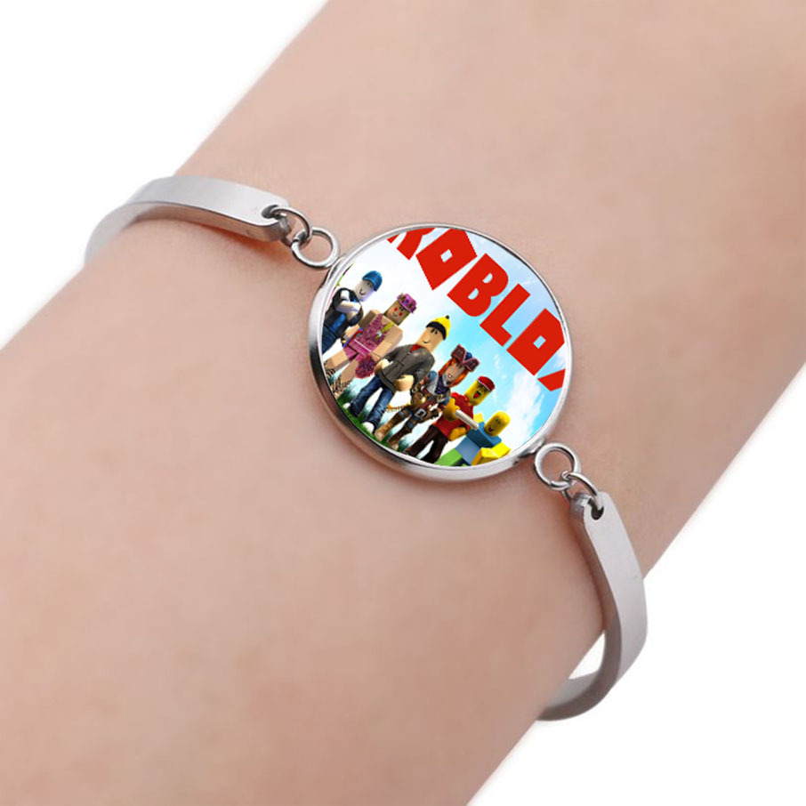 Anime Game Secondary Creative Bracelet ROBLOX Cartoon Peripheral Bracelet Personality Time Gem Alloy Bracelet