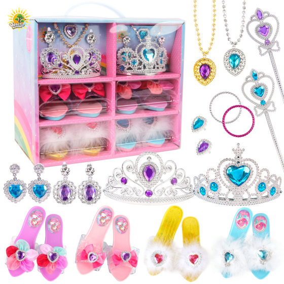 Vicki Fairy Tales Children's Play Home Cute Girls Exquisite Accessories Diverse DIY Princess Dress Up Mobile Phone Toy Box