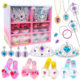 Vicki Fairy Tales Children's Play Home Cute Girls Exquisite Accessories Diverse DIY Princess Dress Up Mobile Phone Toy Box