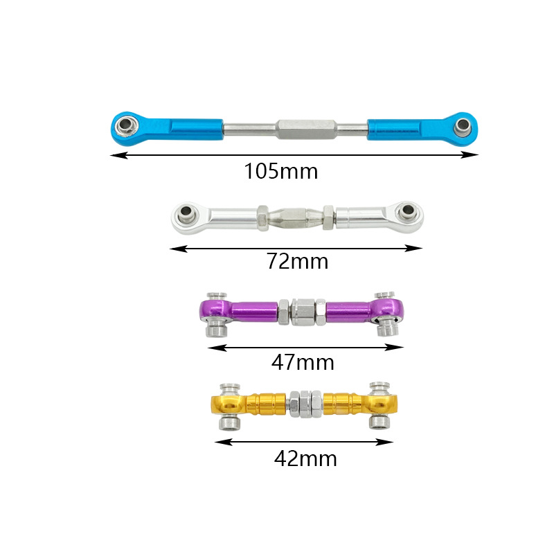 1:10 HSP94123 metal steering gear steering rod 94188 connecting rod model airplane trolley ball head buckle