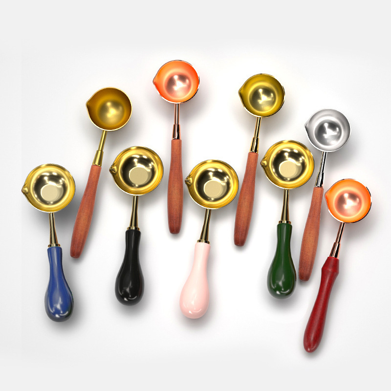 [Fire paint supplies] Aromatherapy white wax fire paint spoon fire paint seal sealing tool fire paint stove spoon