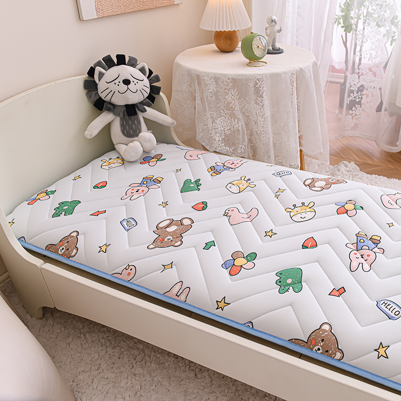 Class A Children's Latex Mattress Baby Kindergarten Baby Mattress Formaldehyde-Free Splicing Bed Newborn Washable