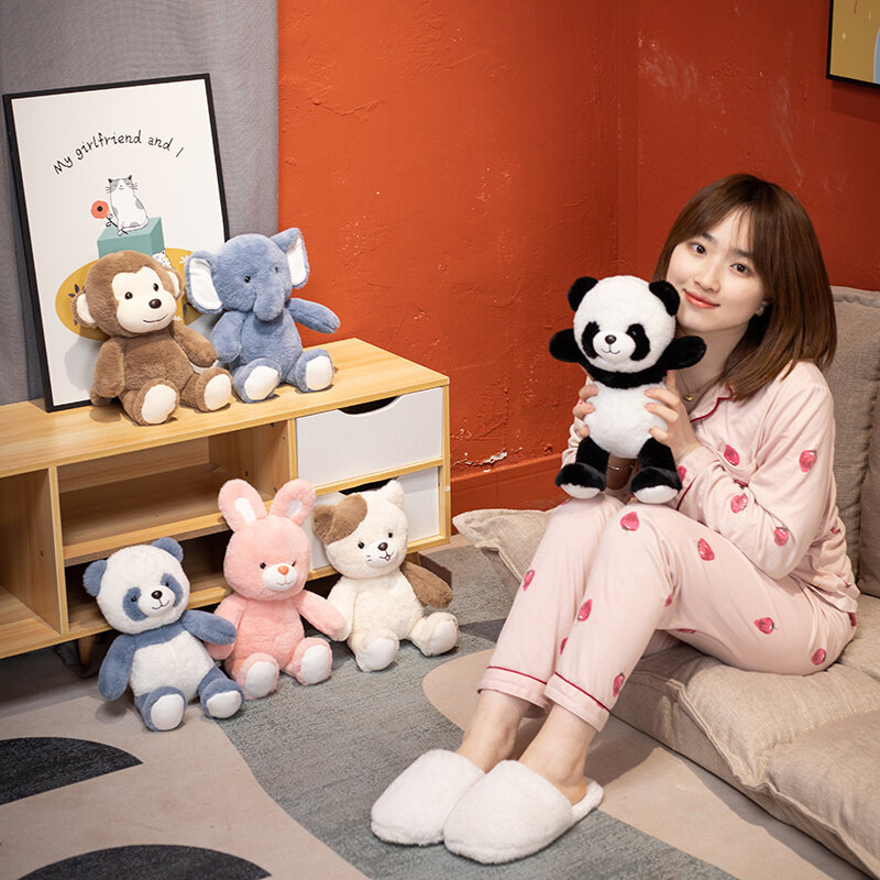 Little girl cute cat doll rabbit plush soft cute comfortable accompanying doll wedding throwing gift grab machine doll