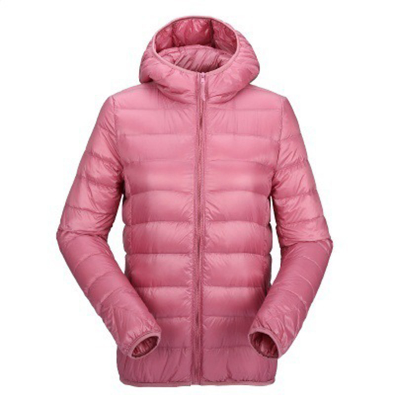 Cross-border European size winter women's cotton clothes simple hooded short lightweight zipper cotton-padded jacket European and American foreign trade