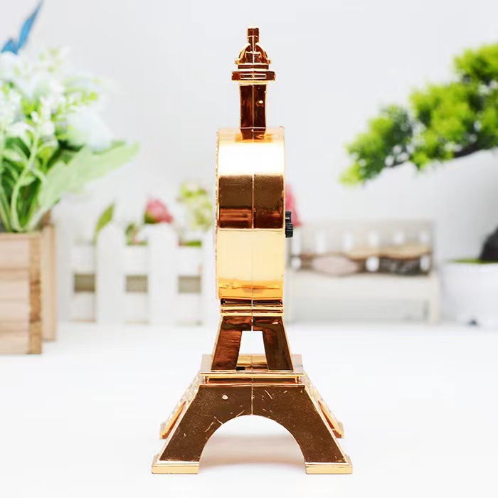Foreign trade European Eiffel Tower alarm clock retro pendulum clock export clock studio wholesale company gift clock