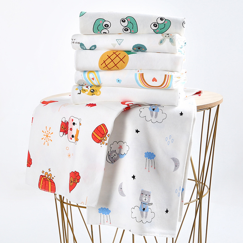 Bag Baby Cushion Four Seasons Pure Cotton Bag Single Baby Cushion Cushion Blanket Swaddling Towel Newborn Knitted Wrapping Towel