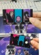 Adhesive keychain---red, blue and purple