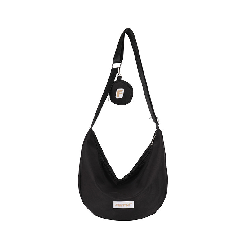 Nylon dumpling bag Japanese style all-match messenger bag casual large capacity canvas bag summer class shoulder commuter bag