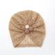 Cross-border new children's head jewelry European and American baby breathable mesh gauze hat baby five-petal flower fetal cap manufacturers wholesale