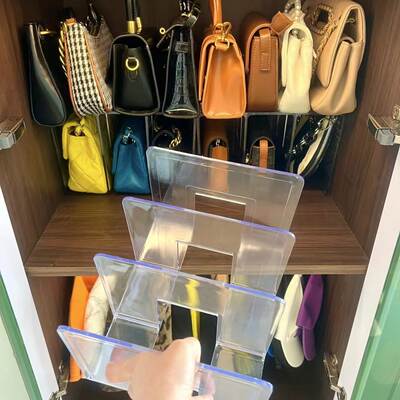 Small Bag Storage Rack Wardrobe Household Storage Artifact Partition Bag Storage Hanging Bag Bedroom Partition Storage Rack