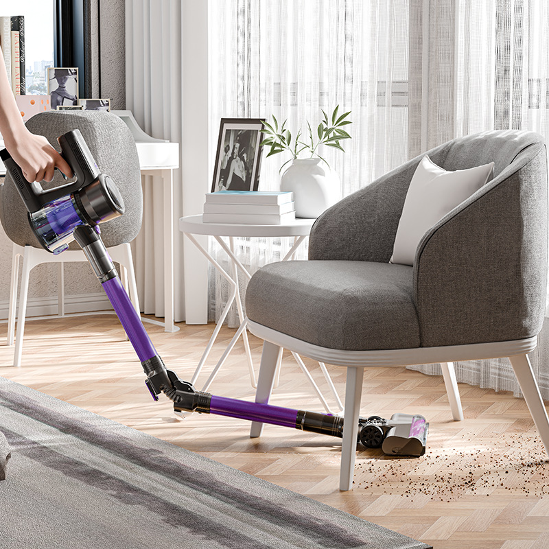 Cross-border brushless large suction foldable handheld vacuum cleaner household dust mite removal high-power vacuum cleaner charging