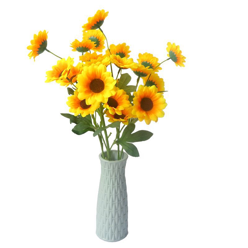 Photo screen simulation flowers wholesale all kinds of simulation sunflower silk flower photography props simulation sunflower fake flower dance flower