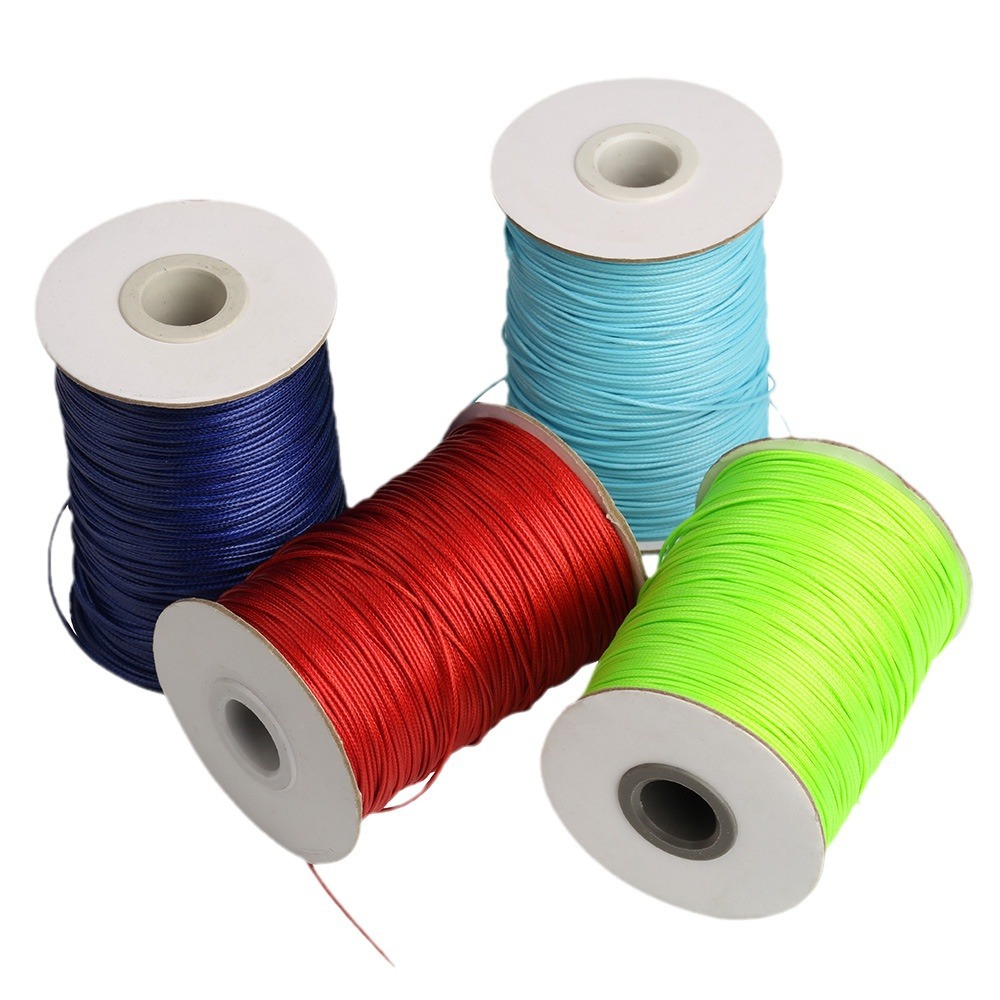 Manufacturer 1mm-1mm red South Korea wax rope diy handmade woven wax thread bracelet rope pendant rope