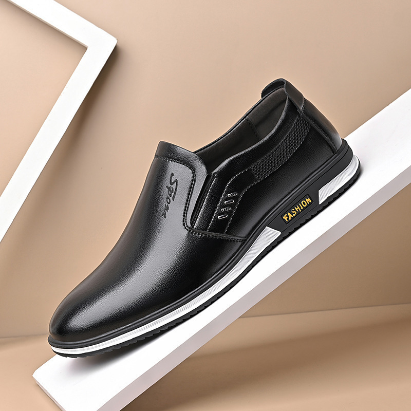 Business leather shoes men's casual shoes formal single-layer shoes manufacturers supply work shoes fashion trendy black leather shoes men's leather shoes