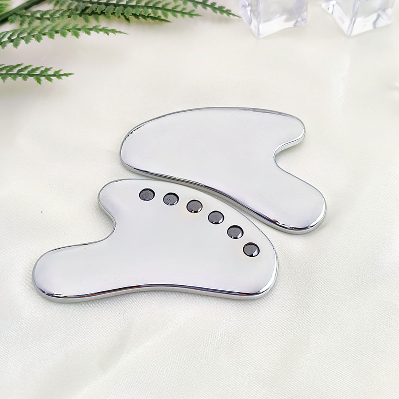 New cross-border thickened 304 stainless steel heart-shaped shaving board facial special beauty shaving Board beauty tools