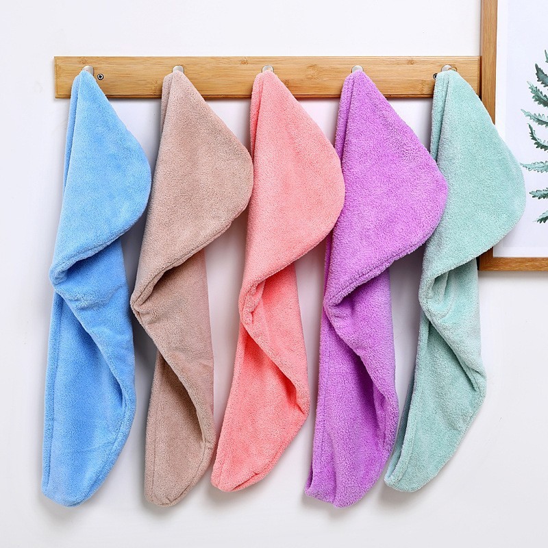 Hair drying cap Women's Super absorbent quick-drying towel shampoo hair wrap scarf long hair thickened cute wholesale shower cap