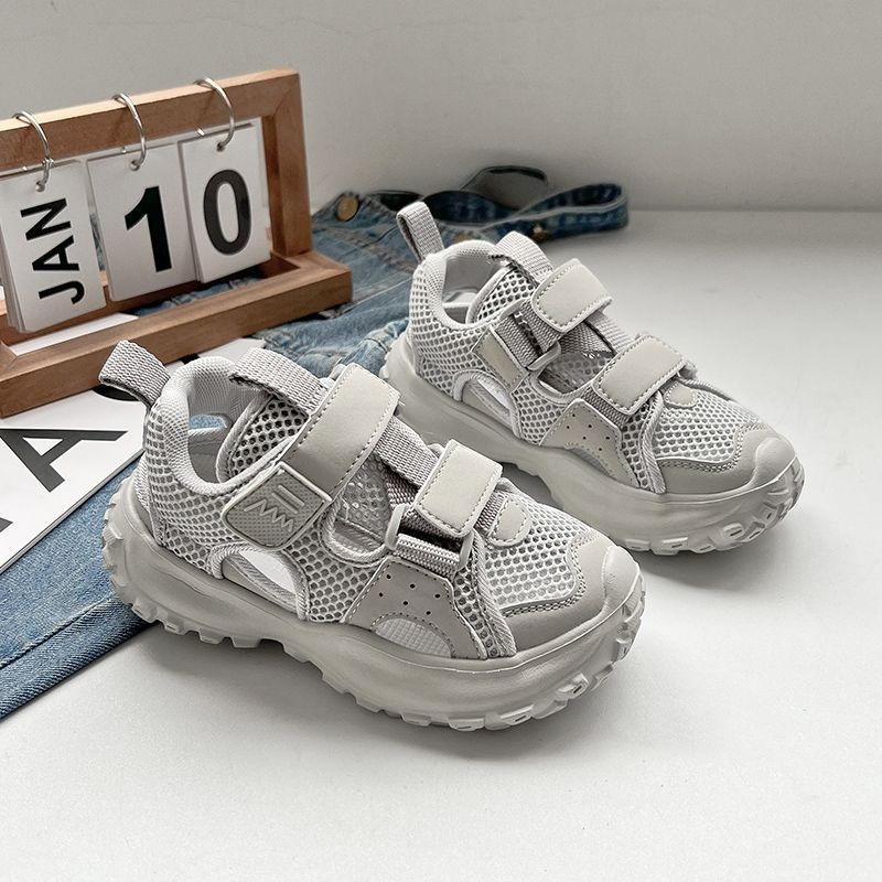 Children's Sports Sandals 2023 Korean Style Summer New Children's Hollow Mesh Casual Sandals Girls Internet Celebrated Sandals