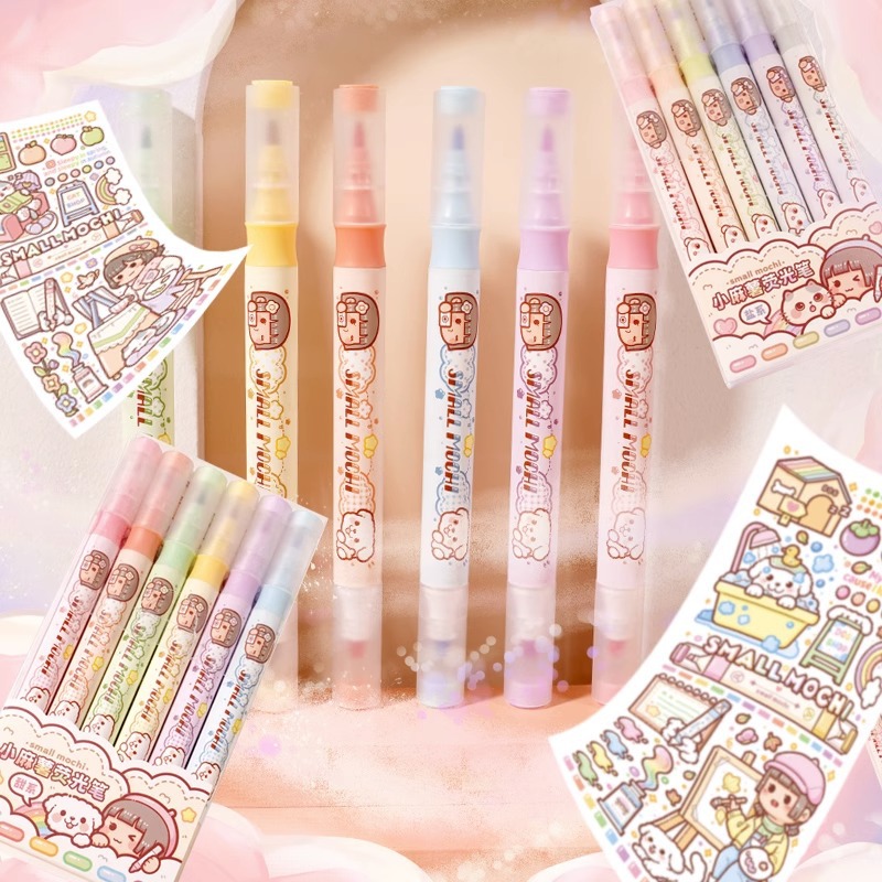 New product small potato highlighter student special marker pen key hand account special pen cute girl hand account pen