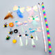 Amazon Explosions Pet Products Feather Fun Cat Stick Replacement Head Collection Fairy Stick Self-Hi Fun Cat Toy
