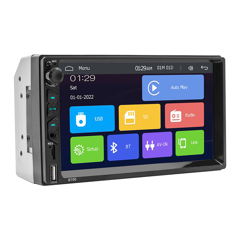 Cross-border 7-inch Apple carplay car Bluetooth MP5 player mobile phone interconnection reversing car central control navigation
