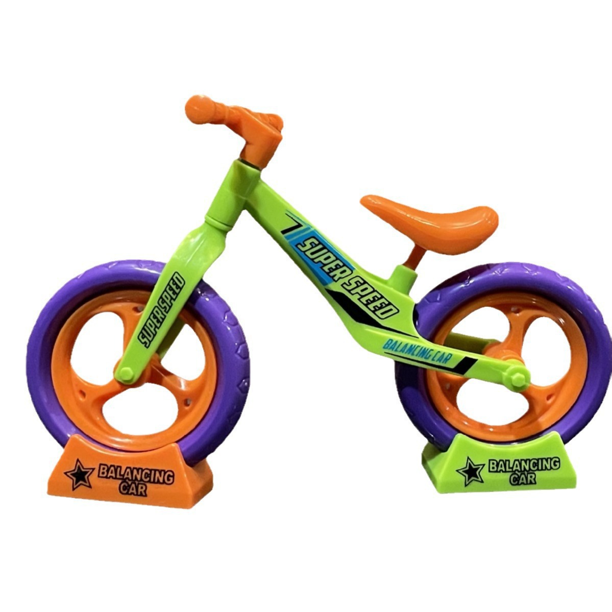 Self-assembled toy mini bicycle boutique key chain balance car ornaments small gift stall boutique wholesale