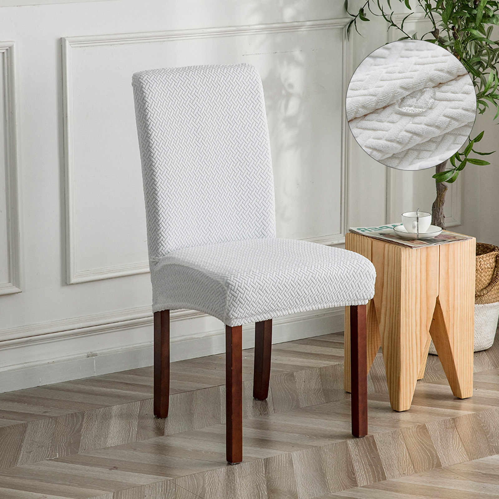 Long Lattice Waterproof Chair Cover T-Type Waterproof Chair Cover Waterproof Household Dust Cover