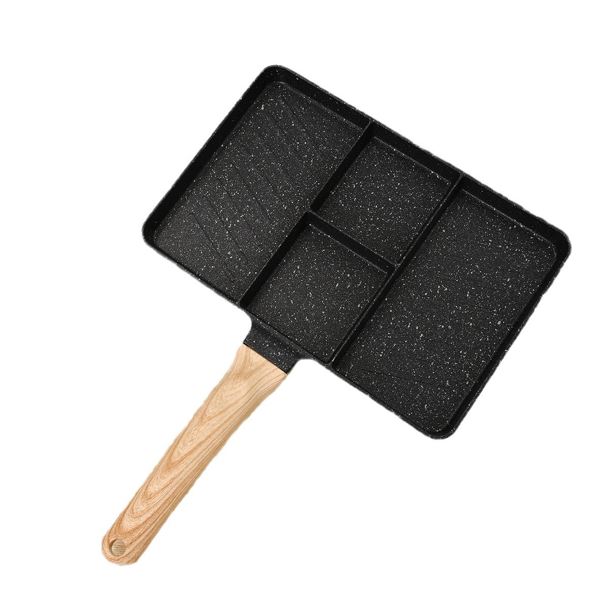 Maifan Stone Non-Stick Pan Breakfast Fried Eggs One Pan Multi-Frying Square Induction Cooker Gas Stove Card Stove Pan