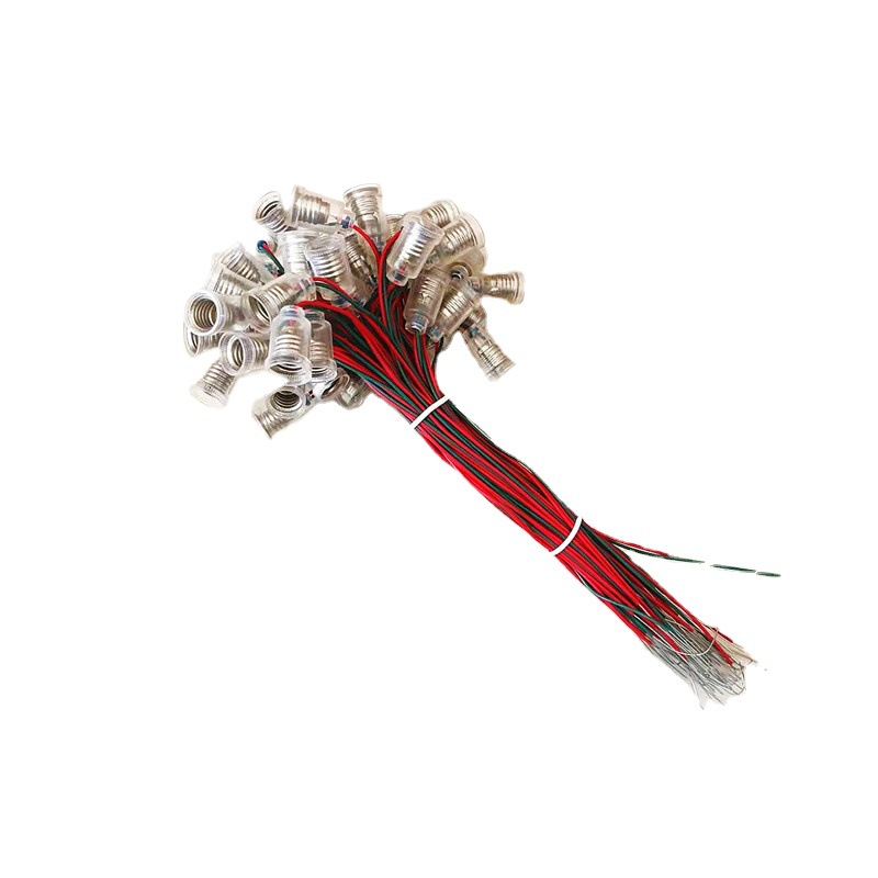Supply e10 screw with wire lamp holder E10 electric bead supporting small lamp holder e10 with wire plastic shell base