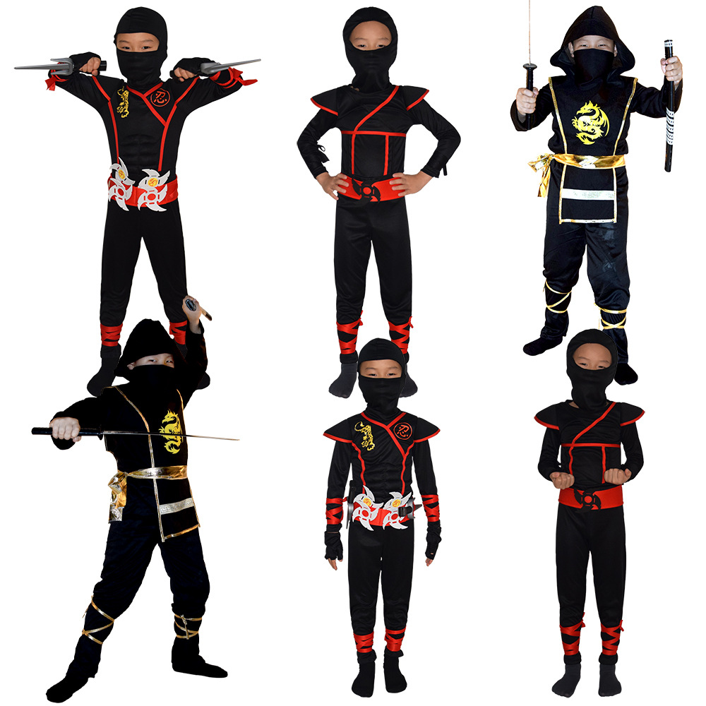 Halloween Children's Ninja Costume Performance Costume Japanese Ninja Costume Night Clothes cosplay Performance Costume Wanno