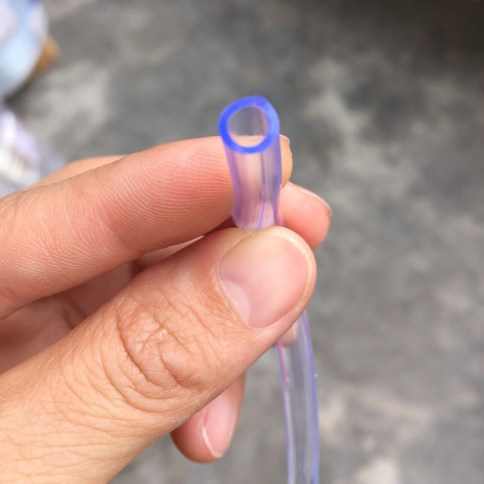 Transparent plastic hose PVC transparent pipe flat pipe horizontal pipe non-toxic tasteless environmental protection antifreeze White Hose