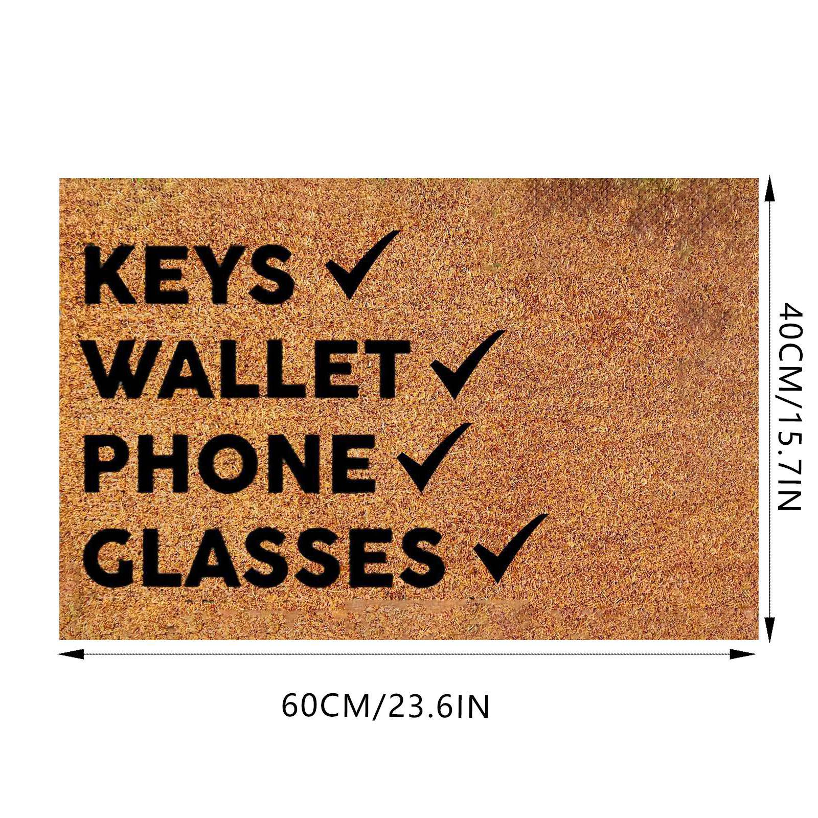 Cross-border Fun Simple Letter Entry Door Mat Water Absorbent Bathroom Entrance Floor Mat Entrance Foot Mat in stock_voghion.com