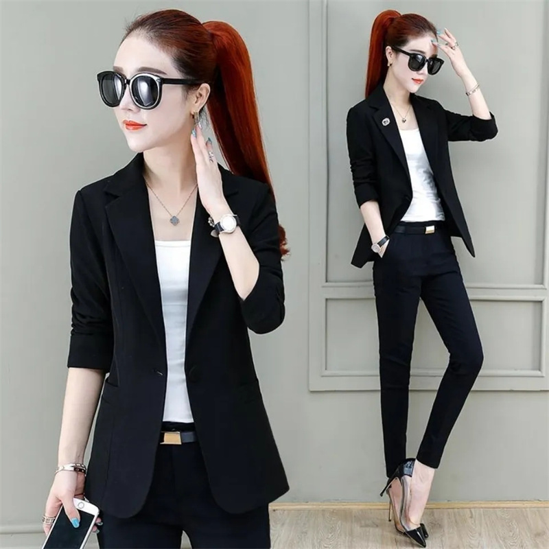 Short blazer women's spring wear  new thin style fashionable high-end suit formal top trend