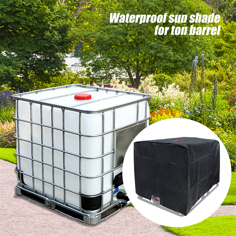 1000L bucket cover dust cover IBC water tank ton bucket cover protective cover water tank cover 210D Oxford cloth sunscreen