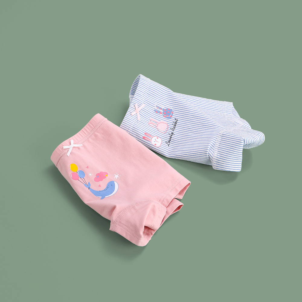 Girls' Boxers Summer Cotton New Korean Style Boxer Shorts Children's Class A Cotton Children's Underwear Antibacterial