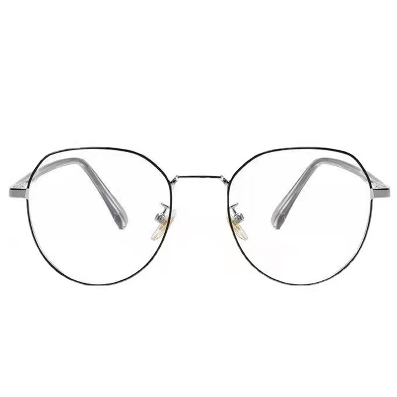 Glasses for female students Korean version of myopic degree without makeup artifact face small anti-blue light radiation flat light eye frame for men