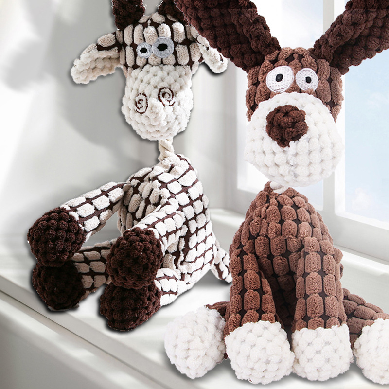 Dog toys wholesale molar plush puppy pet supplies dog bite toys bite-resistant relieving stuffy interactive puppy toys