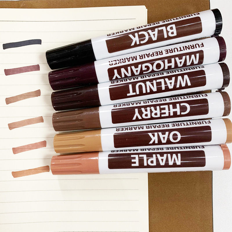 Floor furniture paint pen suit waterproof repair color filling pen solid wood scratch fade marker pen cross-border exclusive sale